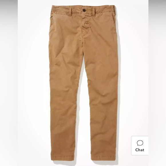 AE Flex Relaxed Straight Khaki Pant - Picture 3 of 11